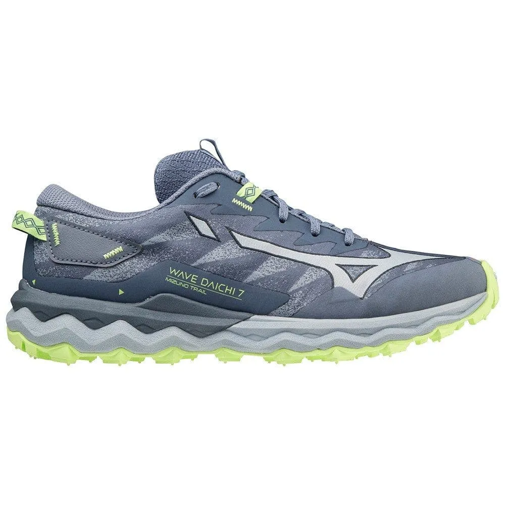 Mizuno Wave Daichi 7 (Women's) - Indigo/Subdued/Neo Lime