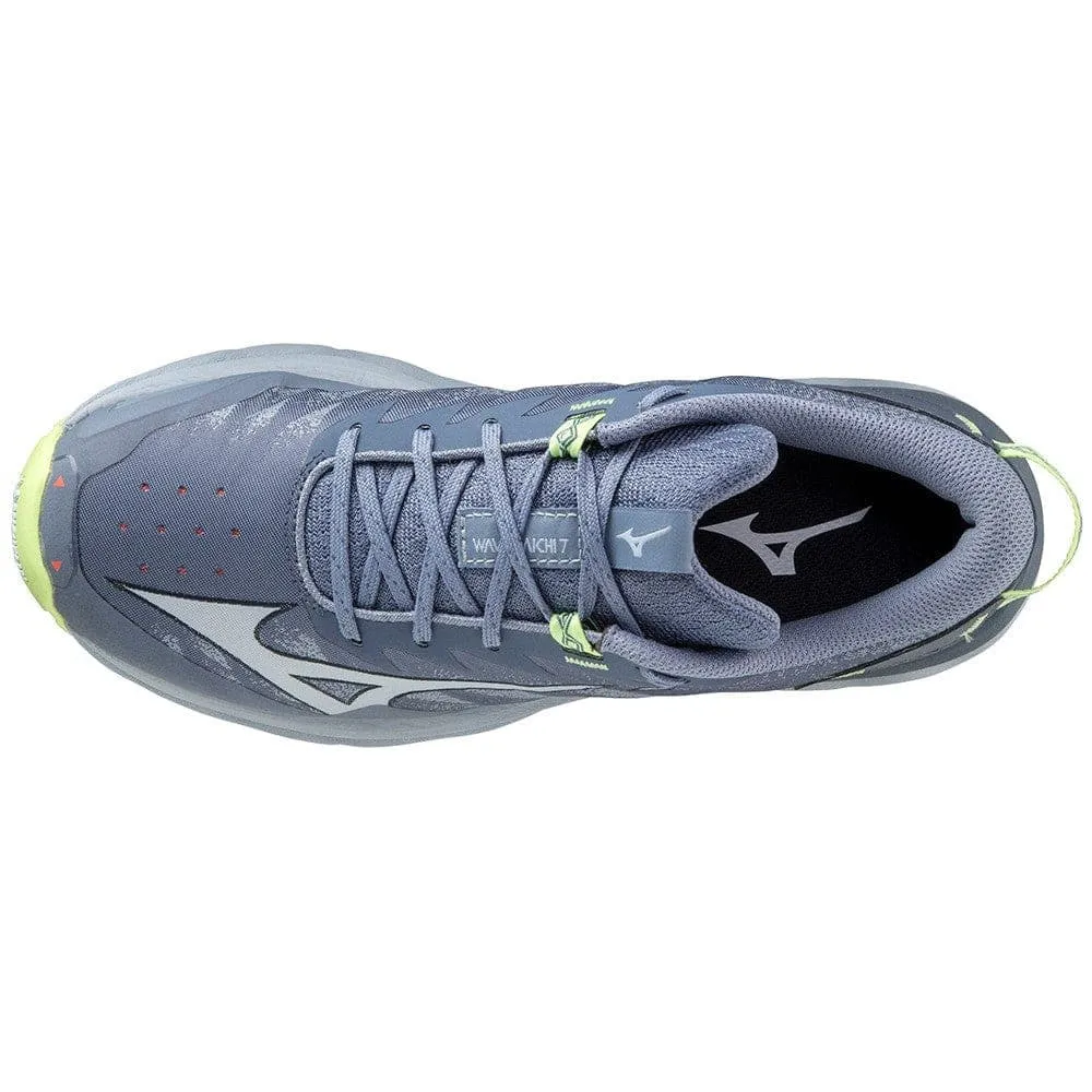 Mizuno Wave Daichi 7 (Women's) - Indigo/Subdued/Neo Lime