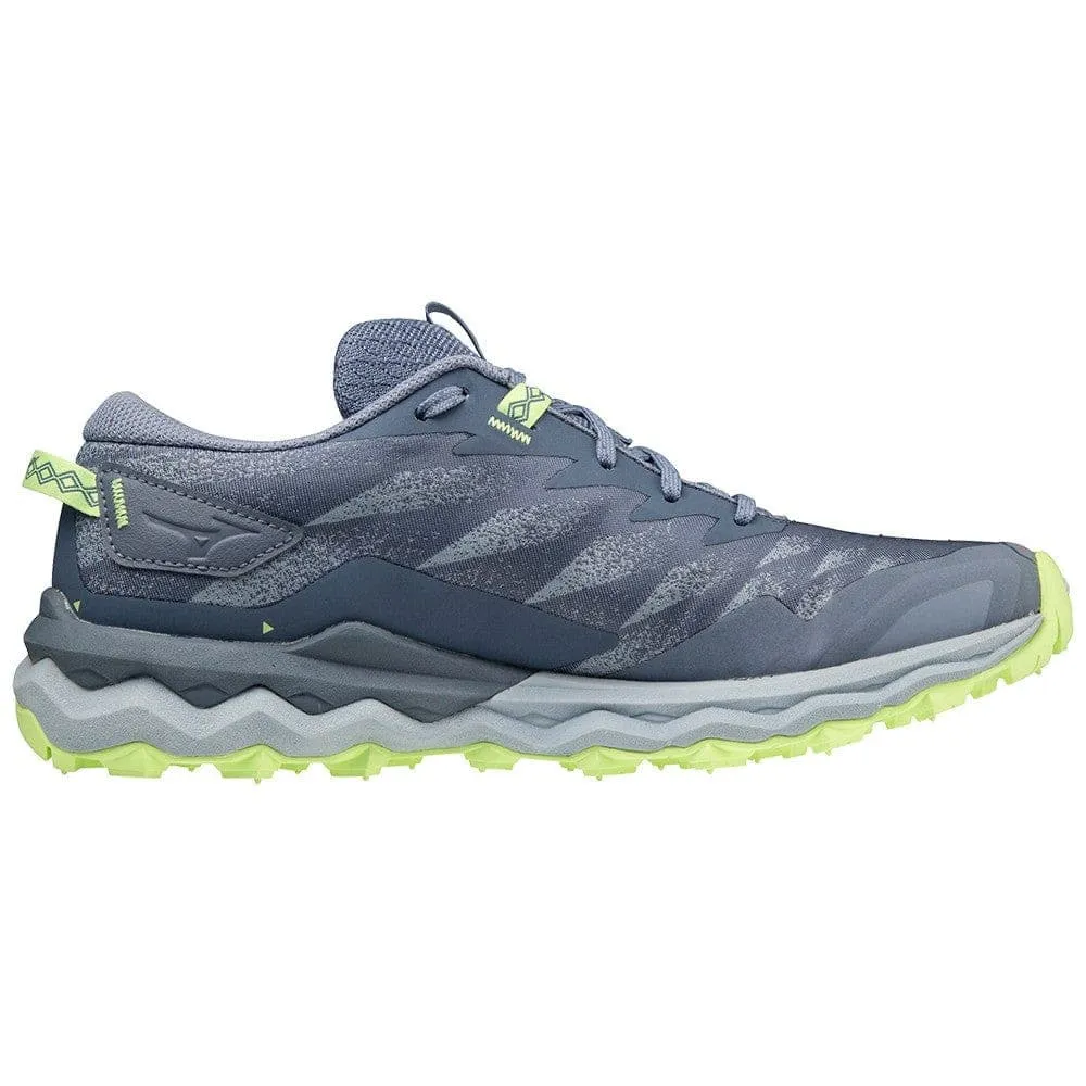 Mizuno Wave Daichi 7 (Women's) - Indigo/Subdued/Neo Lime