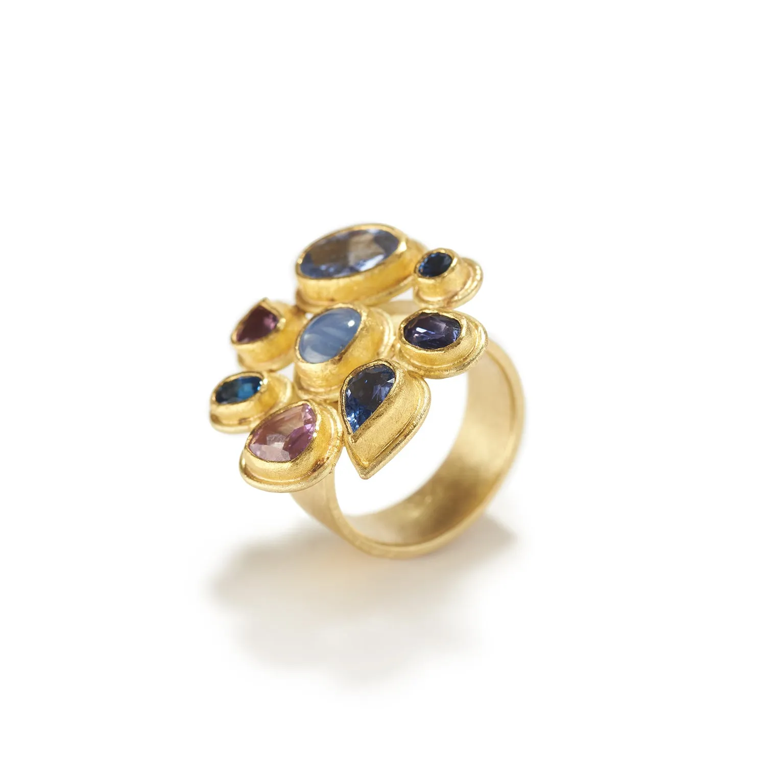 Multi Stone Sapphire Ring