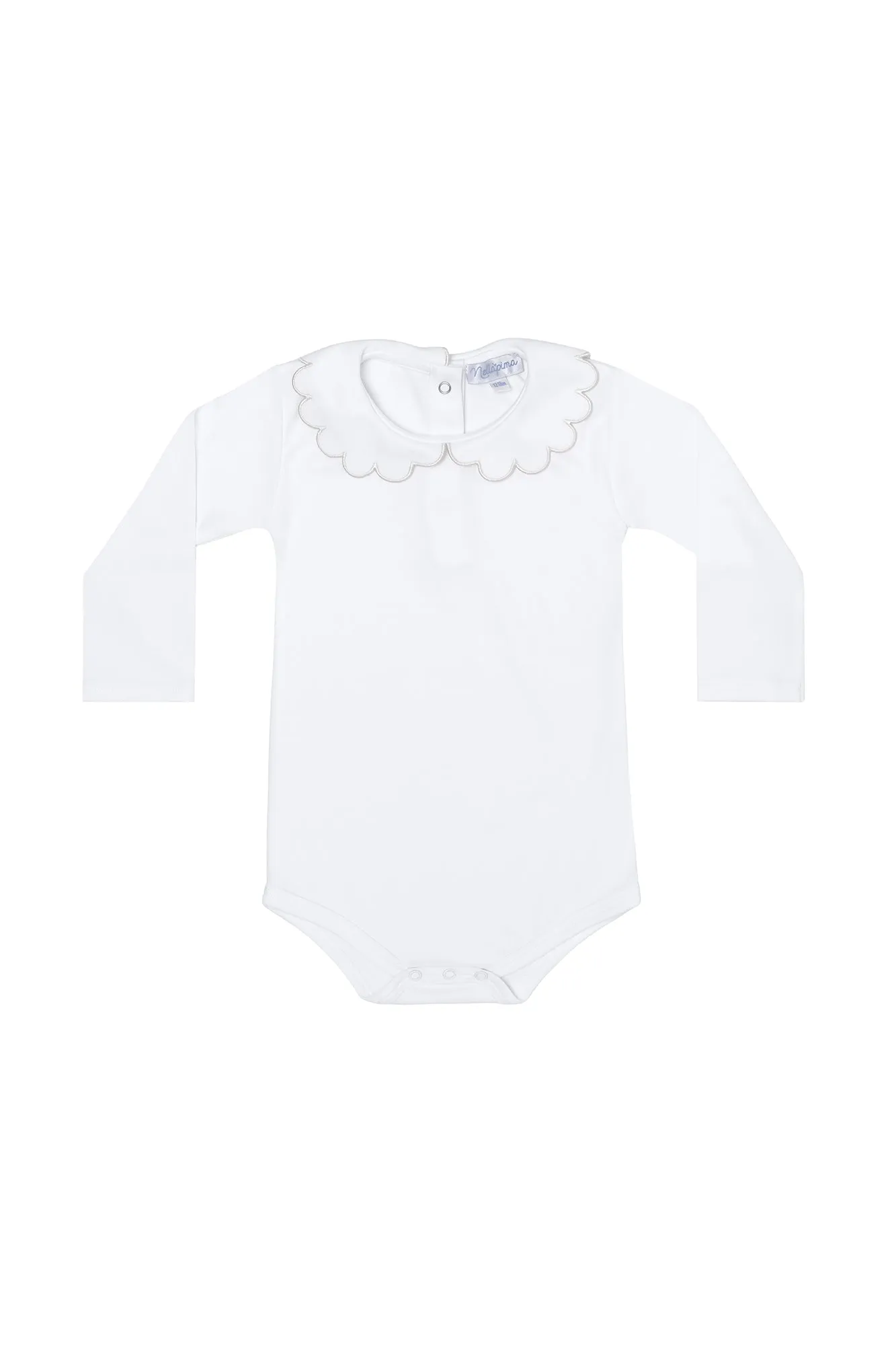 Nella Scallops Long Sleeve Onesie