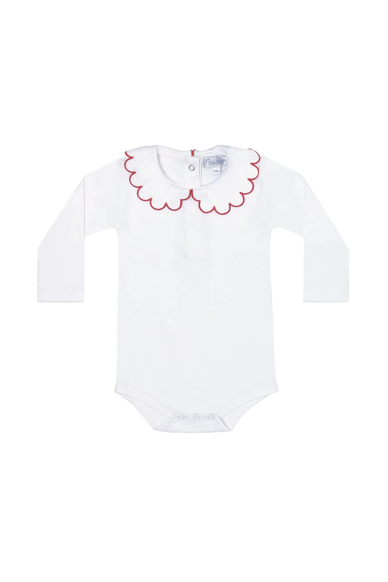 Nella Scallops Long Sleeve Onesie