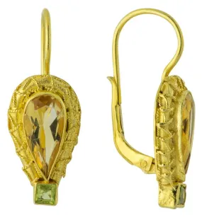 Penelope Pureheart Citrine and Peridot Earrings