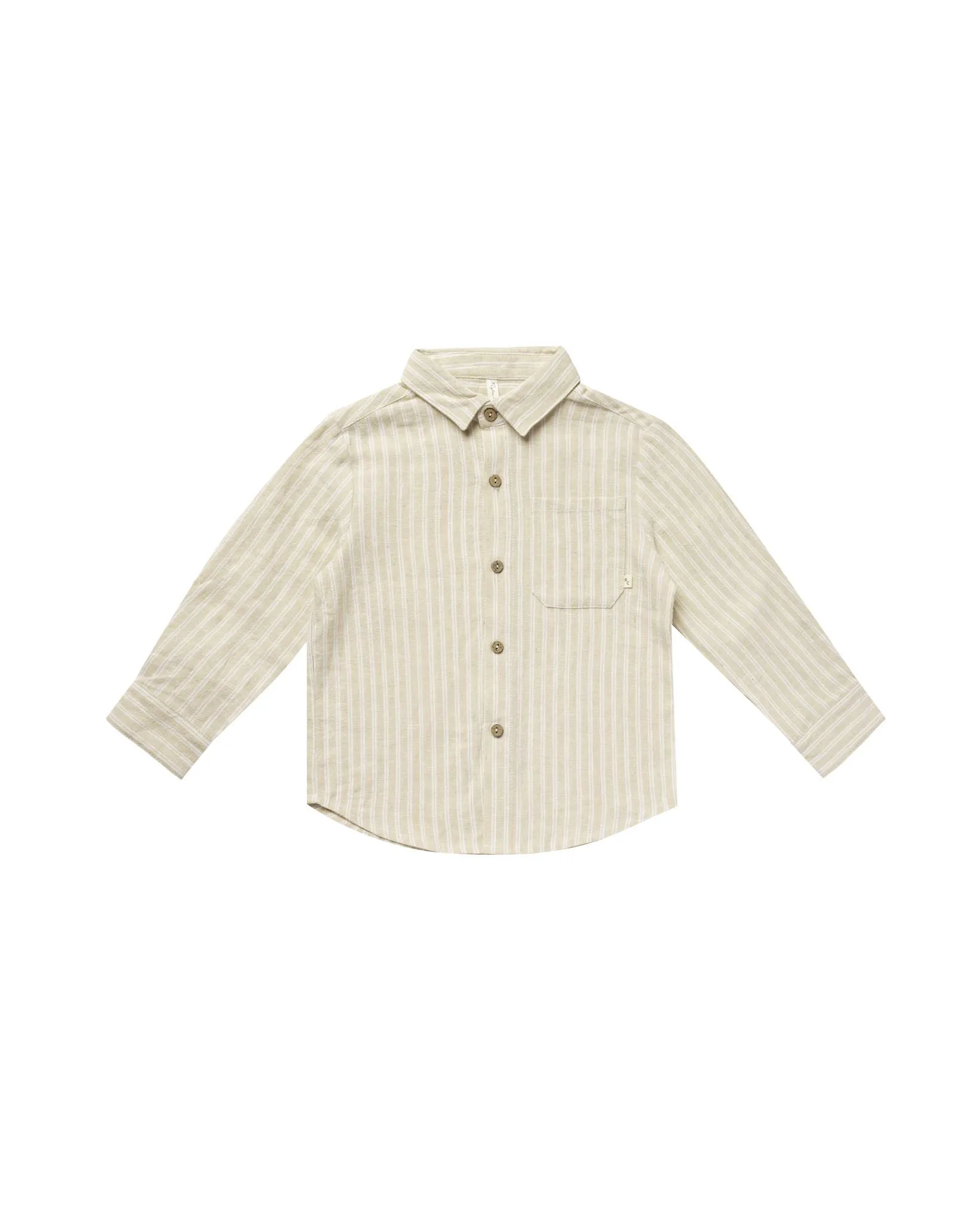 Rylee & Cru - Champagne Stripe Collared Shirt