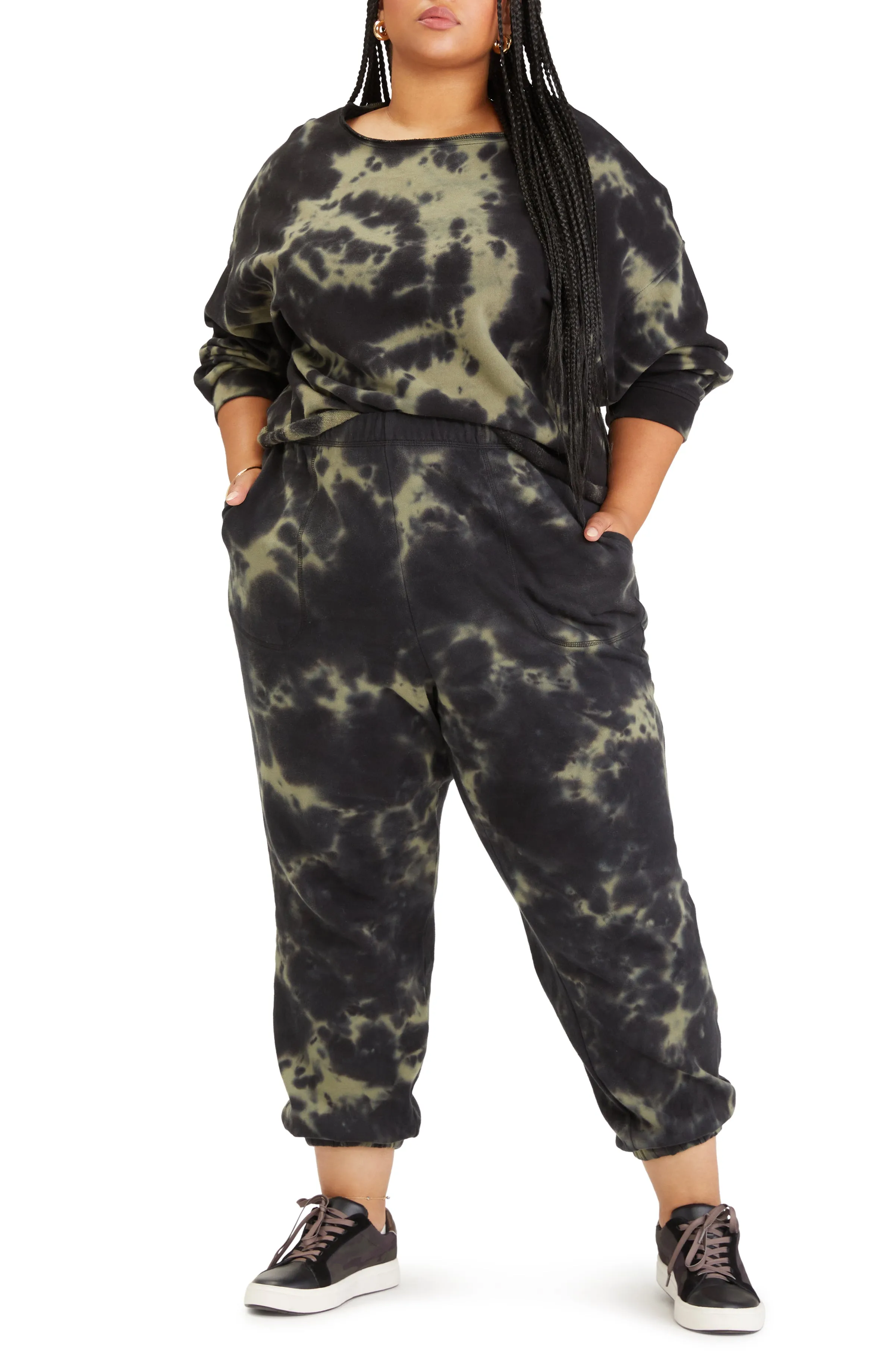 Sanctuary Women's Perfect Sweatpant - BLACK TIEDYE