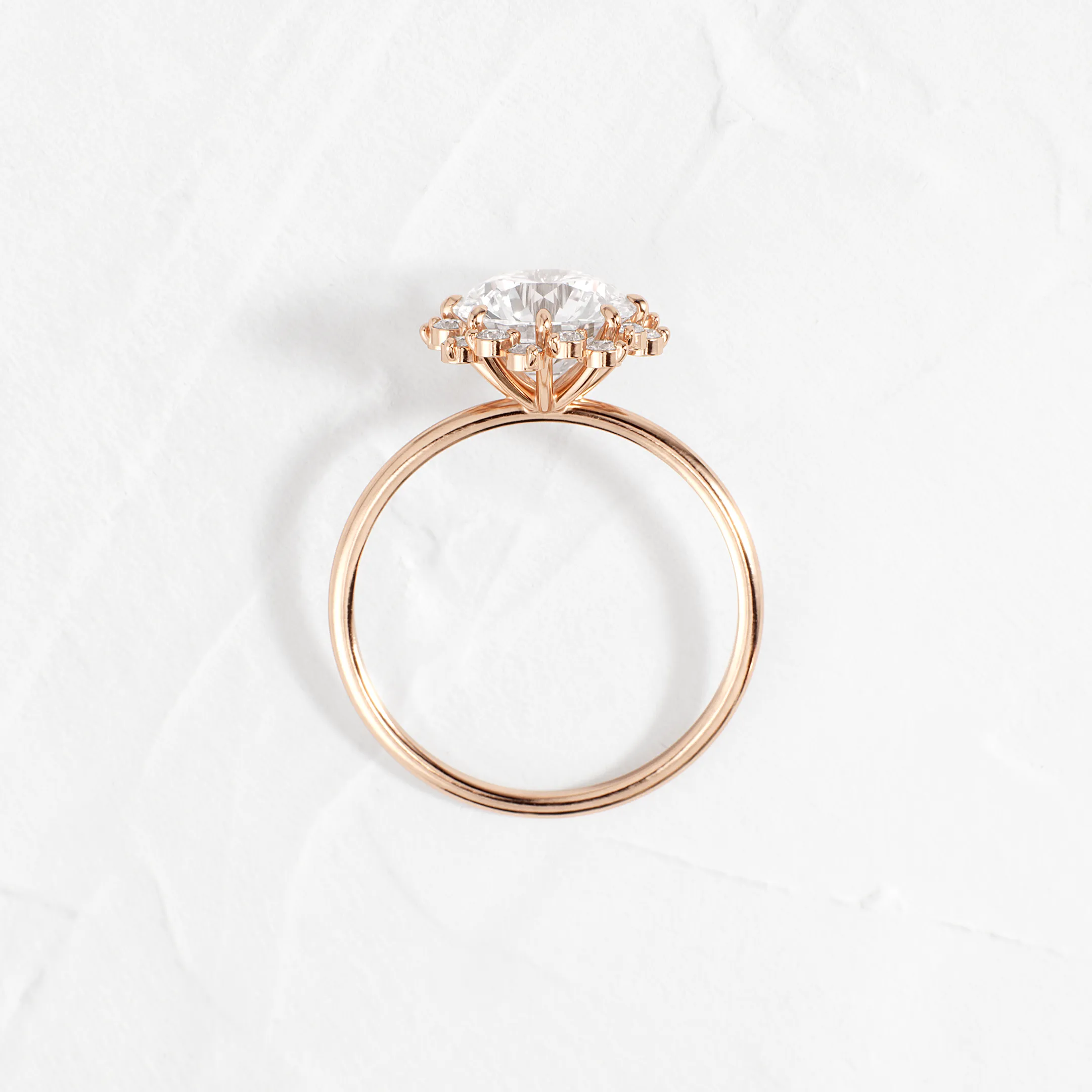 Sapling Ring, Round Cut