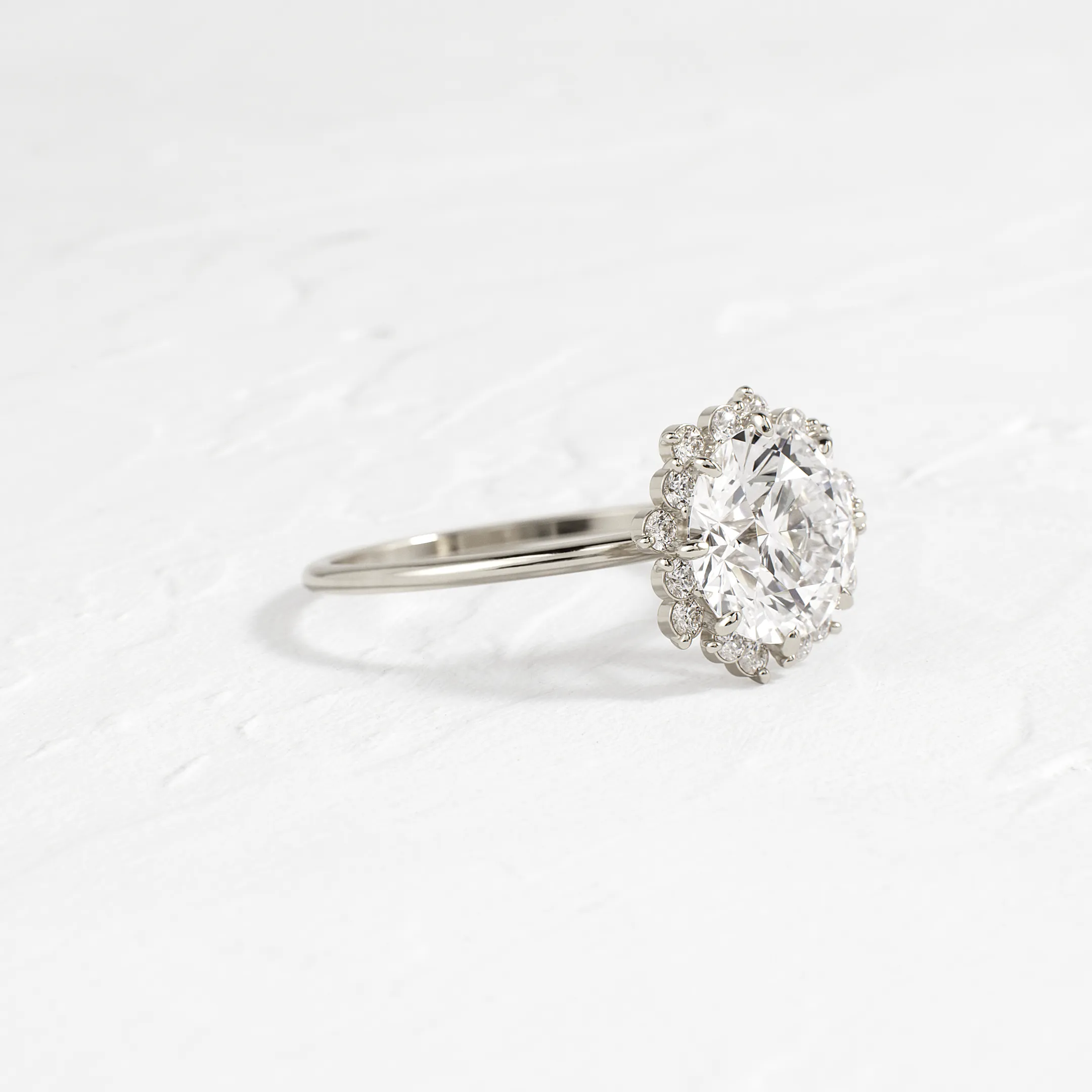 Sapling Ring, Round Cut