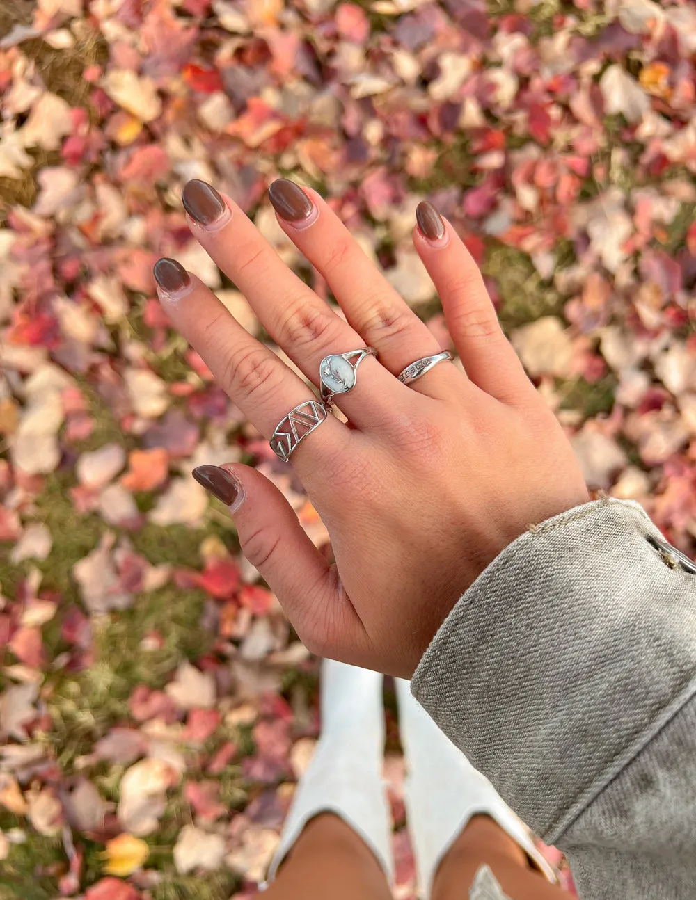 Silver Highs and Lows Statement Ring