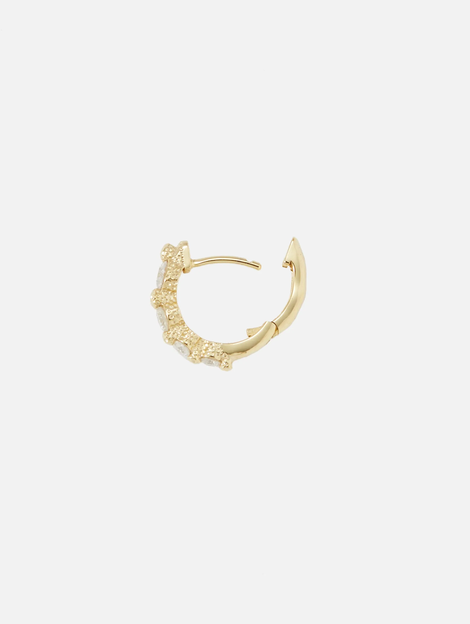 Single Timeless Small Graduated Diamond Hoop