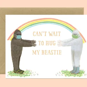 Socially Distant Beasties Card