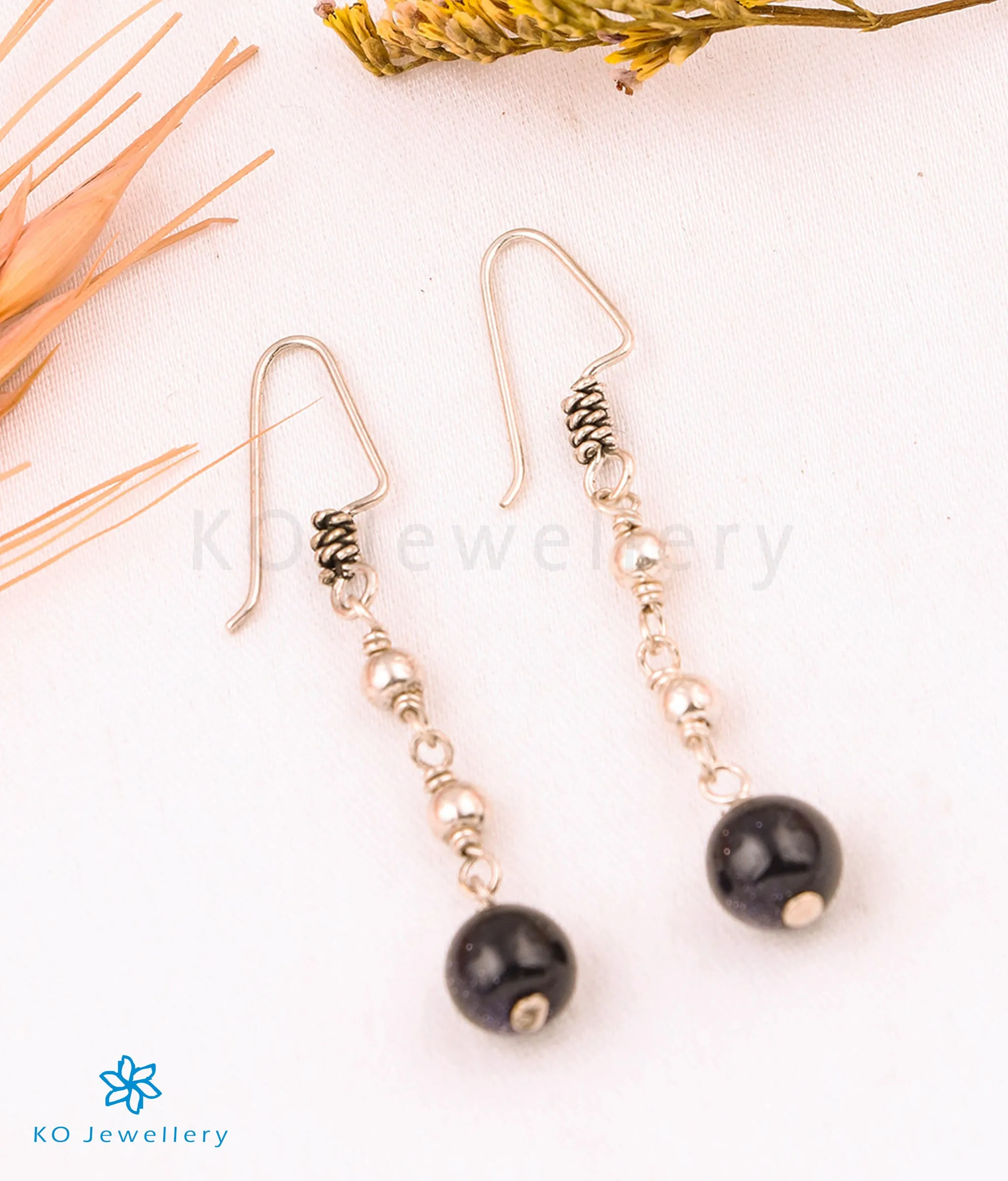 The Blue Sandstone Silver Gemstone Earring