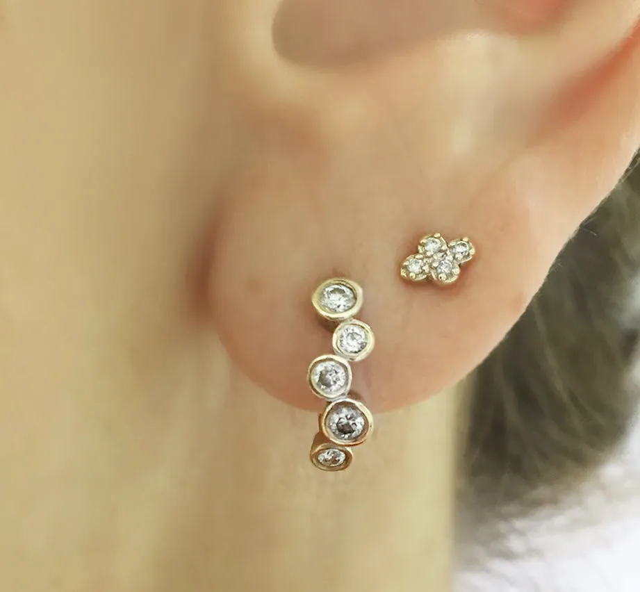 Tiny Circles Stud Earrings