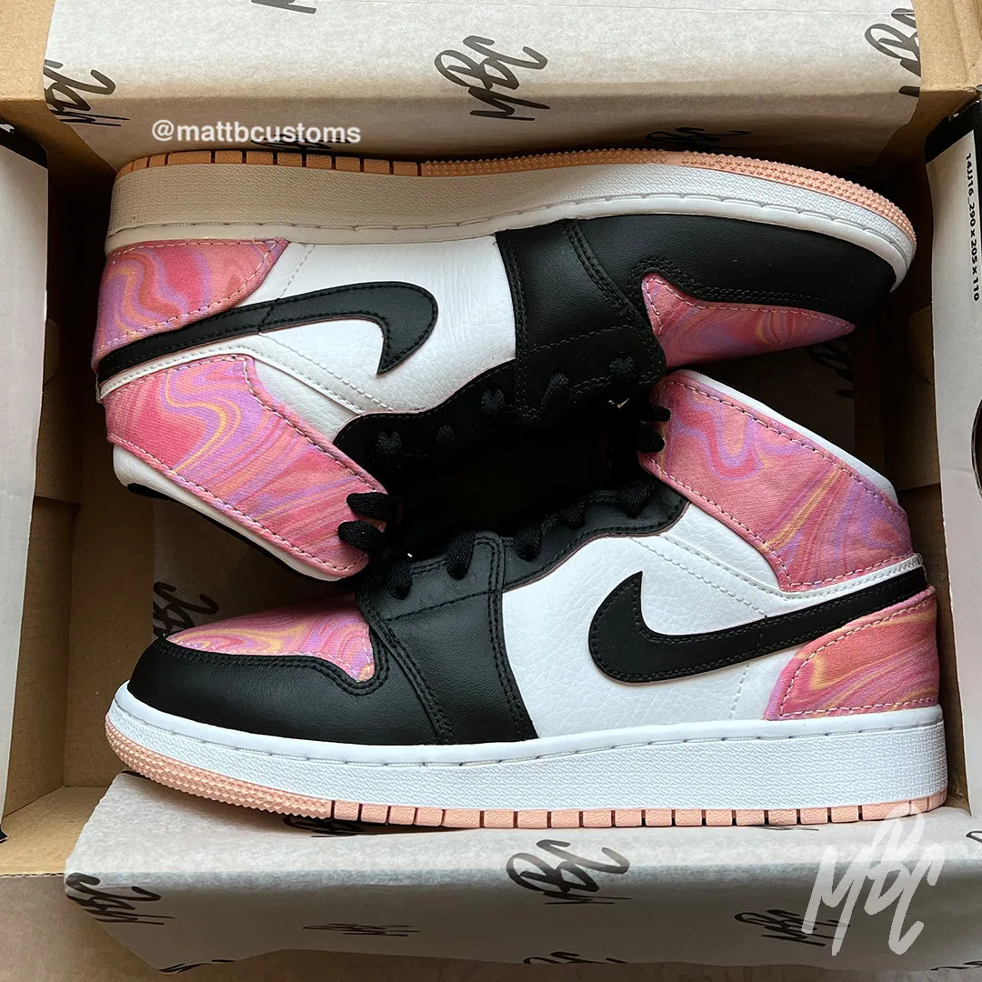 Tutti Frutti Liquid Marble - Jordan 1 Mid | UK 5.5