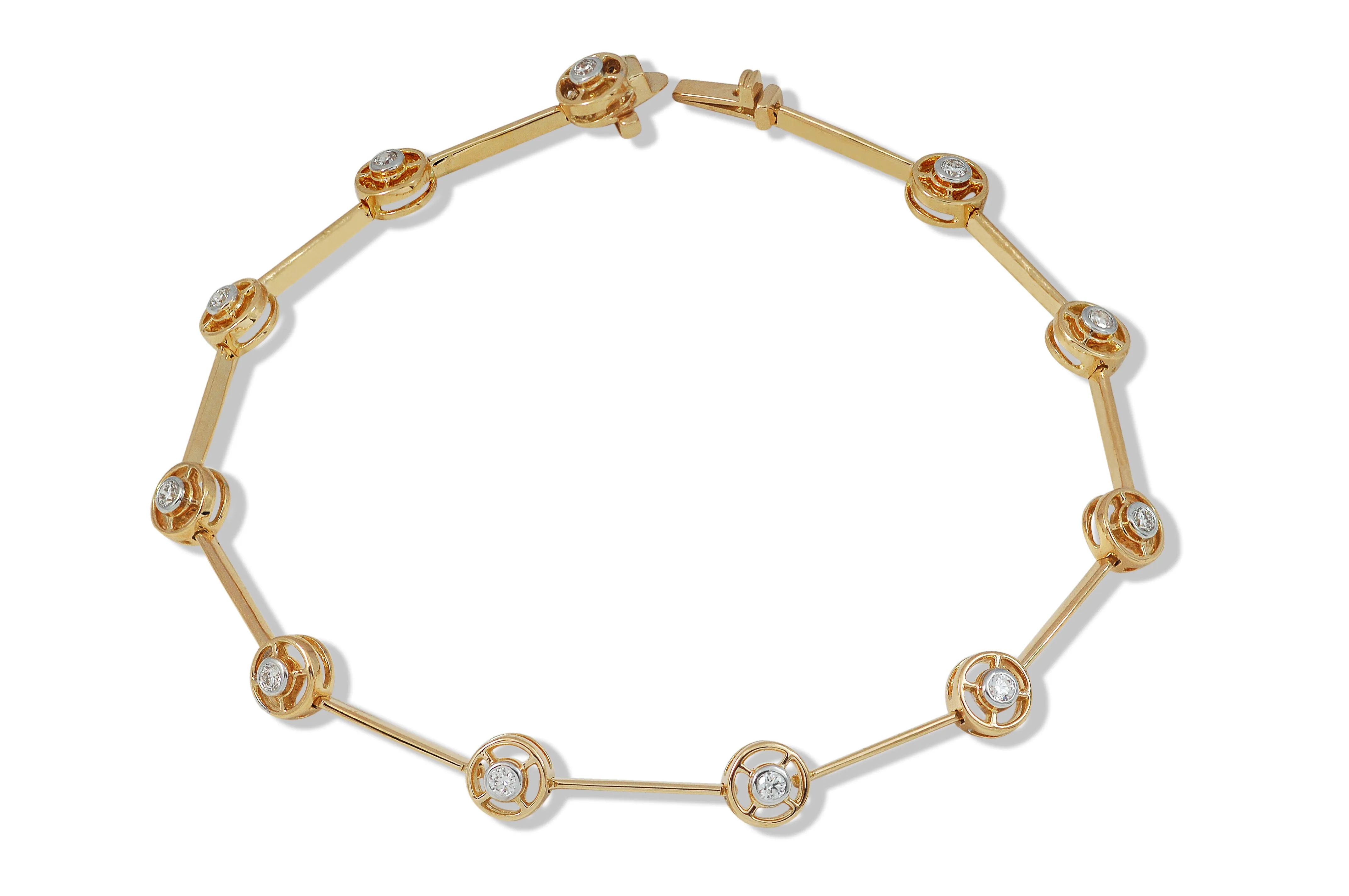 Twist Kaleidoscope Petite Diamond Bracelet