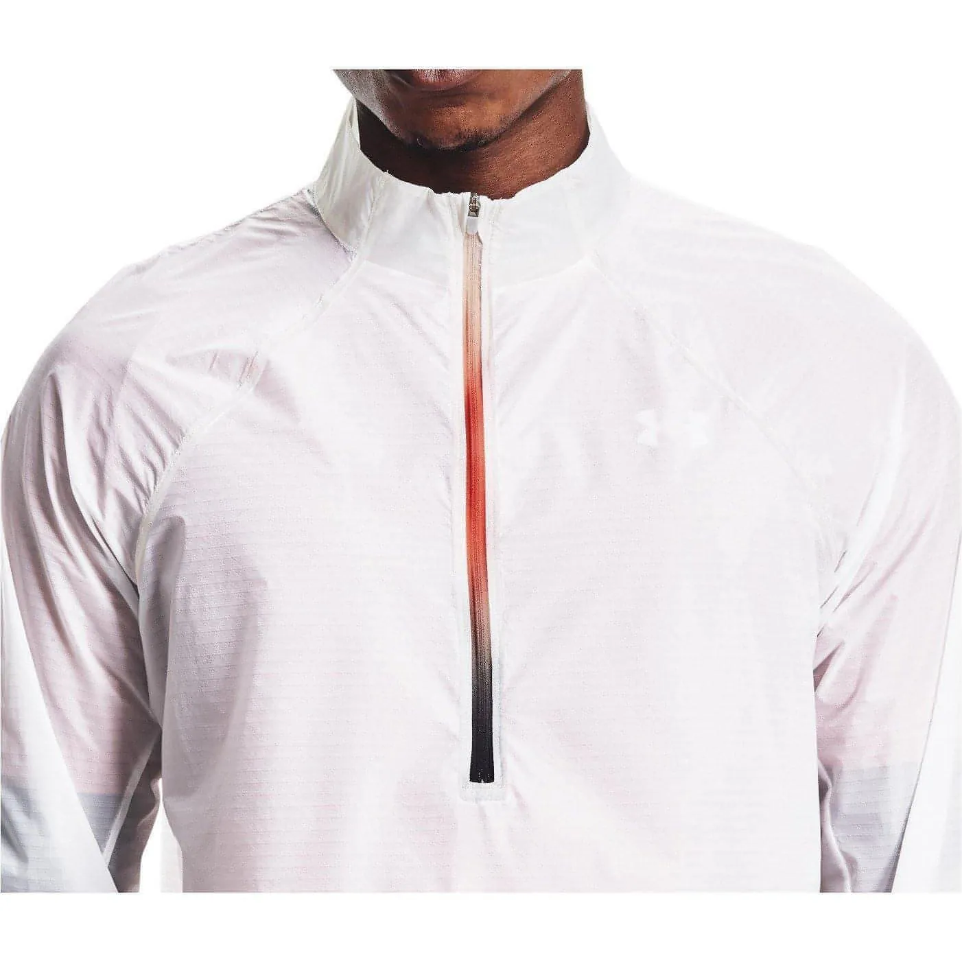 Under Armour Impasse Flight Half Zip Mens Running Jacket - White