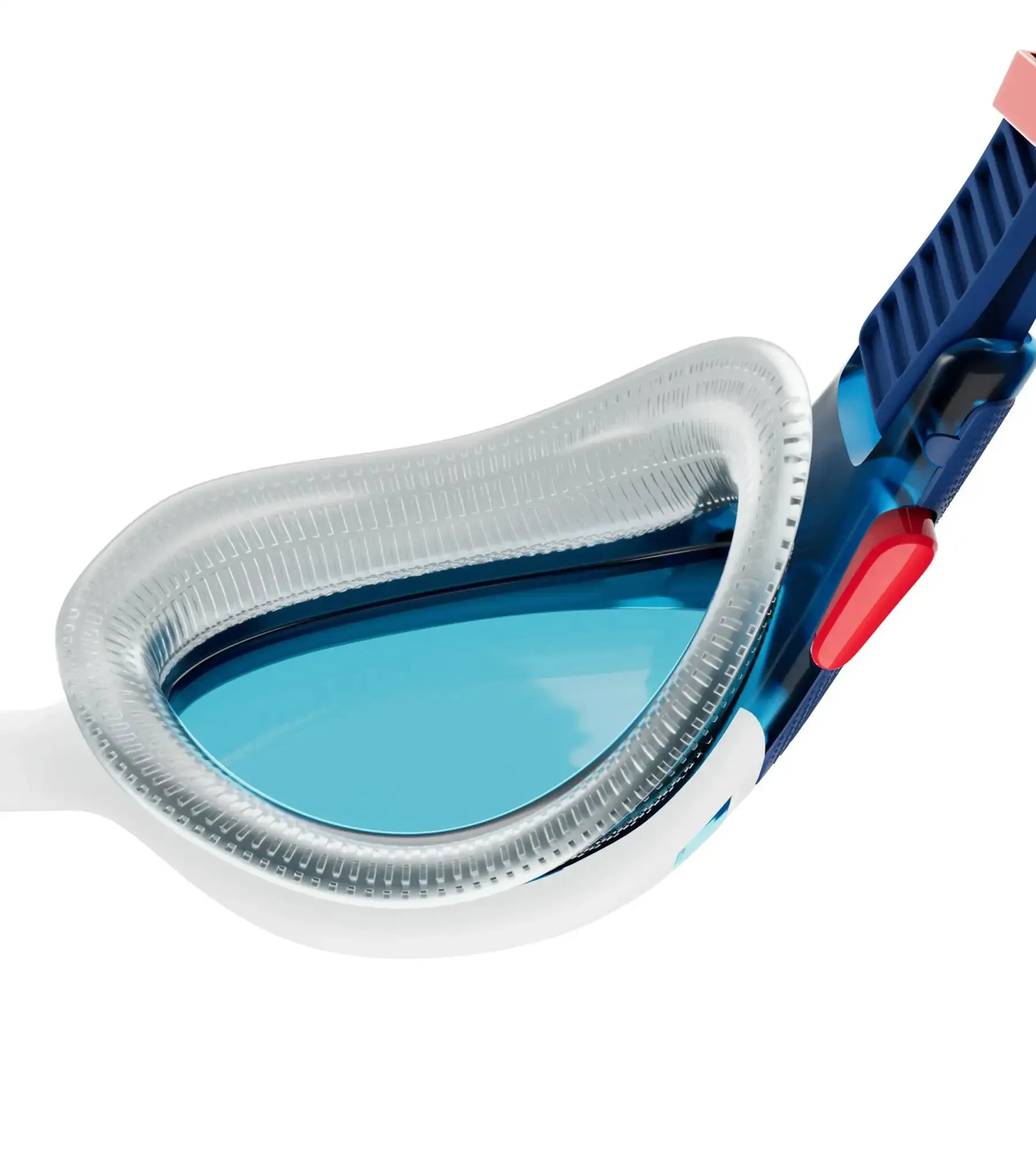 Unisex Adult Biofuse 2.0 Clear-Lens Swim Goggles - Blue & White