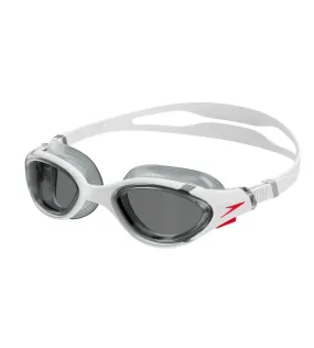 Unisex Adult Biofuse 2.0 Smoke-Lens Swim Goggles - White & Smoke