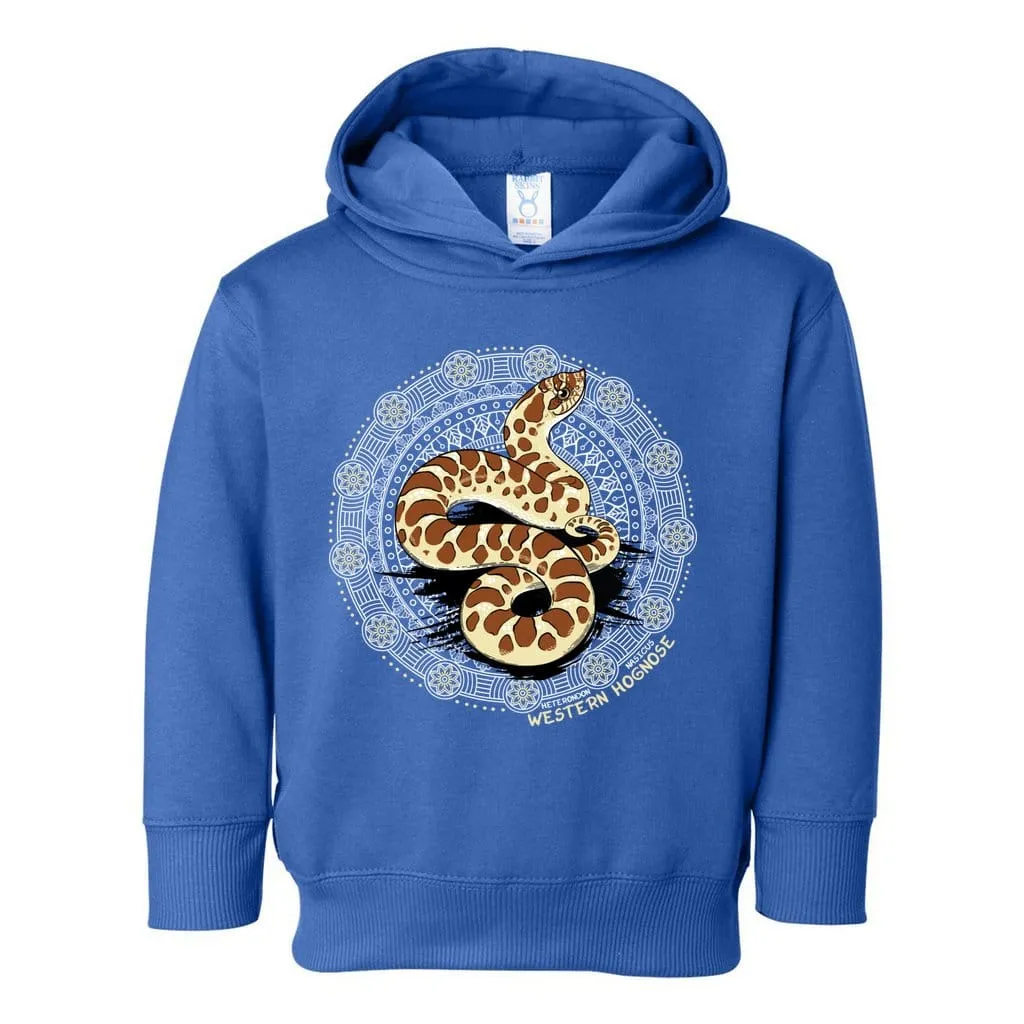 Western Hognose Snake Toddler Pullover Hoodie, Cute Reptile Kids Top