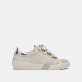 ZABOR SNEAKERS OFF WHITE DISTRESSED LEATHER - re:vita