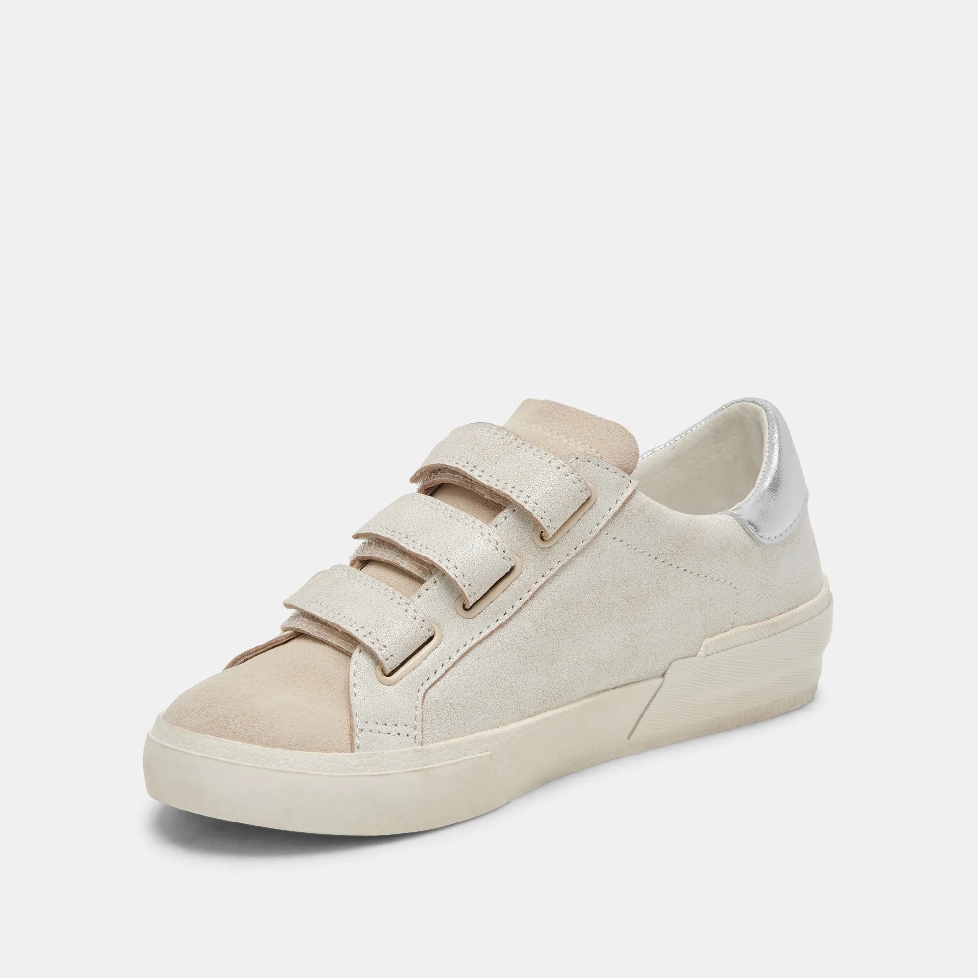 ZABOR SNEAKERS OFF WHITE DISTRESSED LEATHER - re:vita